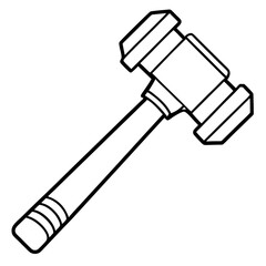 Minimal Reflex Hammer Line Art
