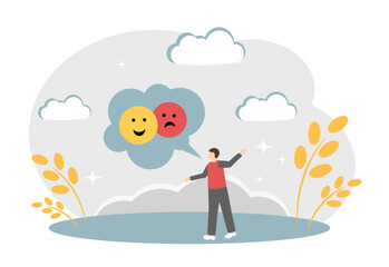 The concept of mood swings, mental health, psychological resilience, various emotions, and bipolar disorder