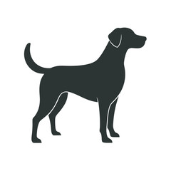 Labrador Retriever Alert Dog Silhouette