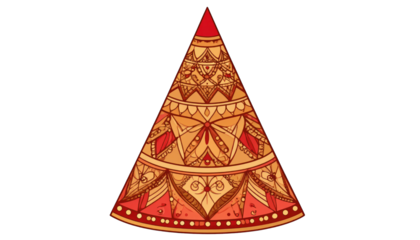 Ornate decorative slice illustration