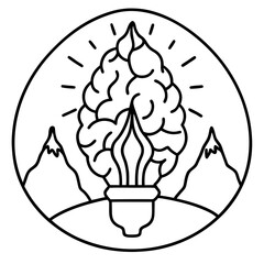 vector illustration of a burning candle