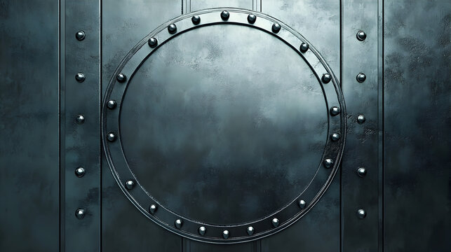 una estructura o material de acero o metal moderno con remaches decorativos o estrategicos detallado y con textura 