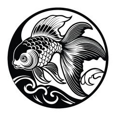 Fishing trophy isolated on transparent or white background