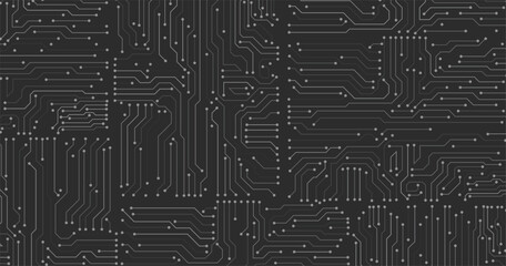  Black monochrome background stock illustration. Motherboard pattern with computer circuit board stock illustration. 