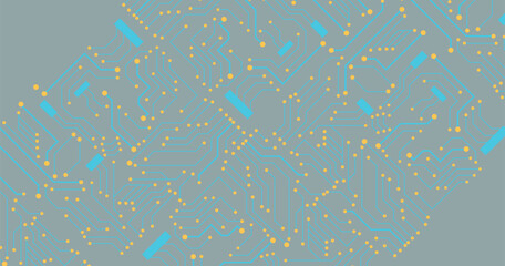 Microchip technology background. Abstract circuit, digital electronics scheme texture. Hardware motherboard, tech data recent vector pattern. 