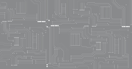 Microchip technology background. Abstract circuit, digital electronics scheme texture. Hardware motherboard, tech data recent vector pattern. 