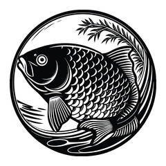 Tilapia fish artwork victor