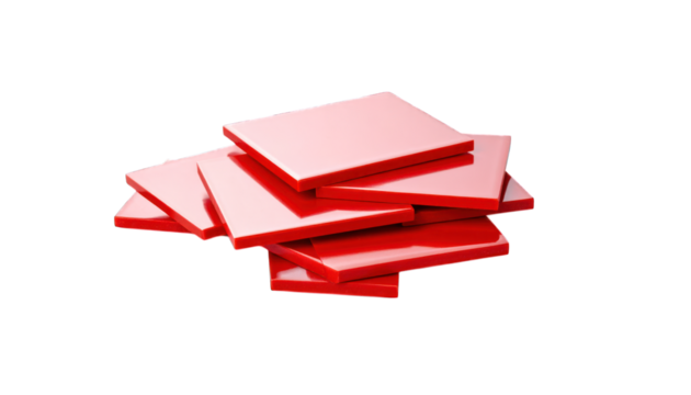 Red square stack - Powered by Adobe