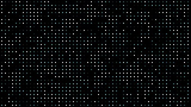 Futuristic Technology Background with Binary Code Digital Data Stream, Dark Screen