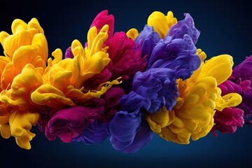 Obraz premium Vibrant swirl of colors dances through the abstract realm of imagination and creativity in stunning harmony