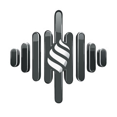 Obraz premium Volume high icon with sound waves stock vector