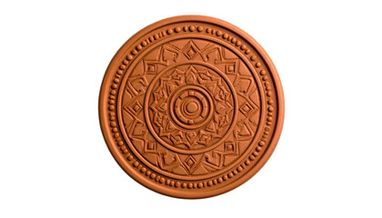 Terracotta decorative plate pattern