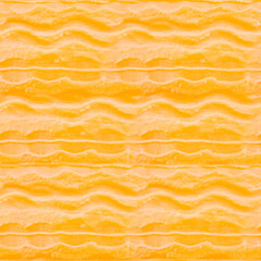 Seamless 4k photo texture material of beige colored plastic surface.