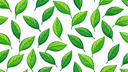 Seamless Pattern of Green Leaves for a Fresh and Natural Look Design