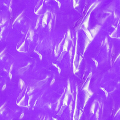 Seamless 4k photo texture material of purple creased plastic film surface.