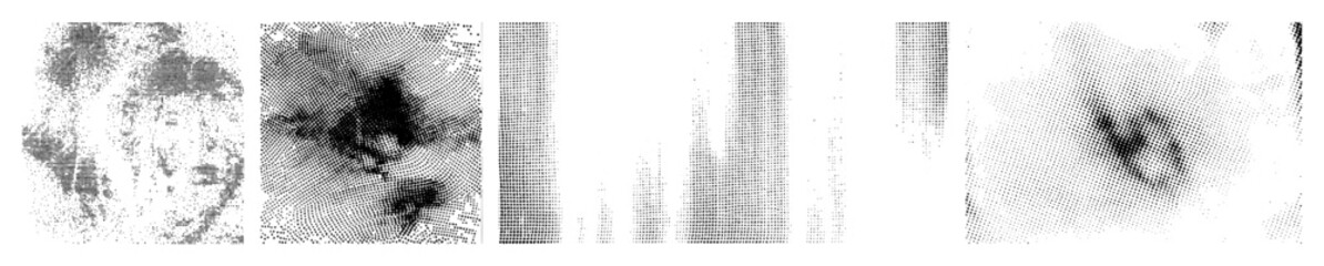 Vector Abstract vector of human profile and geometric shapes.