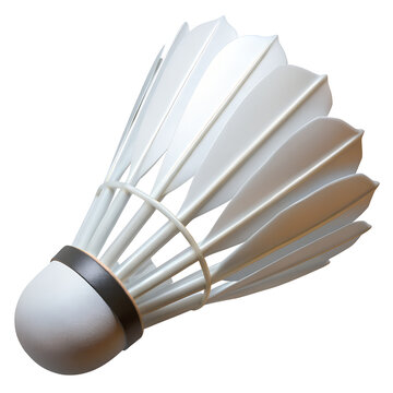 Badminton shuttlecock 3D rendering