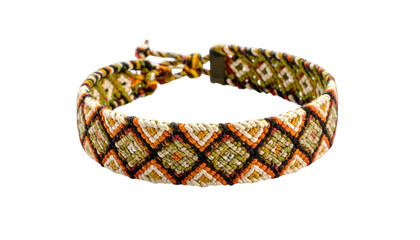 Woven bracelet pattern closeup