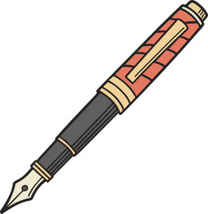 Naklejka premium Creative pen illustration with mandala-themed sketches and artistic drawing tools in minimalist style.