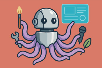 vector illustration of cartoon bomb