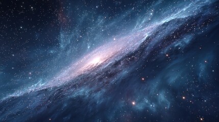 Obraz premium Celestial spectacle of glowing nebula clouds, revealing the secrets of the cosmos