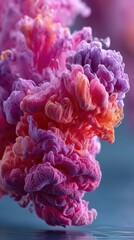 Colorful abstract formations in soft hues create a mesmerizing underwater scene with intricate details and patterns