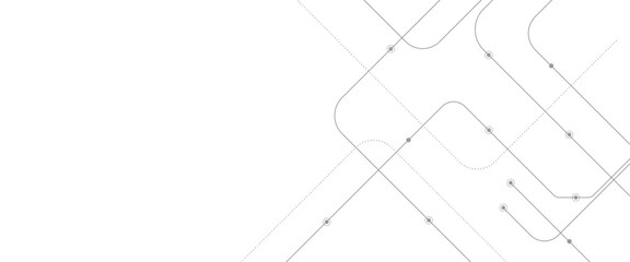 Obraz premium Vector abstract geometric technology and connection concept.