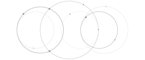 Vector abstract technology with circles dots connection concept.