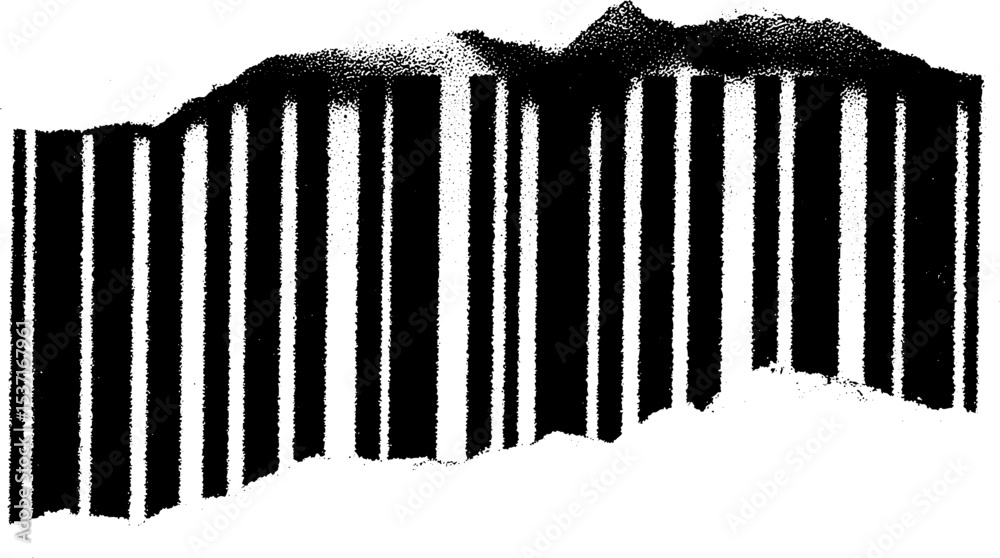 Poster abstract high contrast black and white barcode pattern texture for modern design concepts