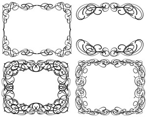 set of decorative frames
