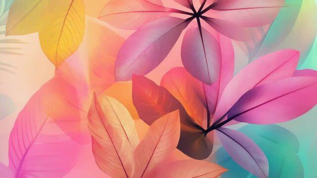Vibrant leaves form a backdrop