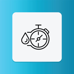 This timer icon represents laundry time management or washing cycle scheduling.