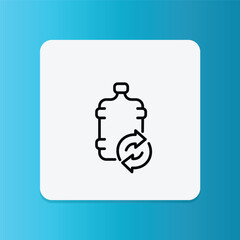 This recycled bottle icon emphasizes eco-friendliness and sustainable laundry products.