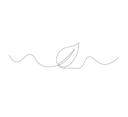 Obraz premium continuous line art sprouting shoots,white background,Plant leaf seed growing soil seedling agriculture concept design,vector illustrator
