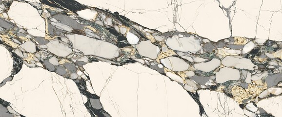 Luxurious and Elegant Marble Texture with Striking Veins and Natural Patterns