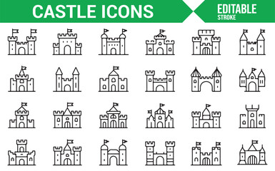 Editable Icons for Castles, Fortresses, and Defensive Buildings