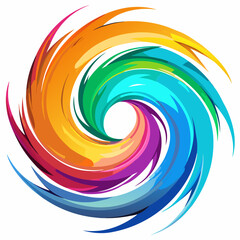 abstract colorful swirl
