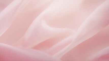 Fototapeta premium Soft Pink Fabric with Gentle Folds and Translucent Texture