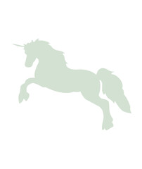 Obraz premium Unicorn clip art design on plain white transparent isolated background for card, shirt, hoodie, sweatshirt, apparel, card, tag, mug, icon, poster or badge