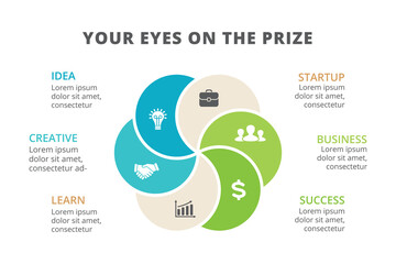 infographics options business vector 