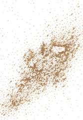 A girl who turns into dust