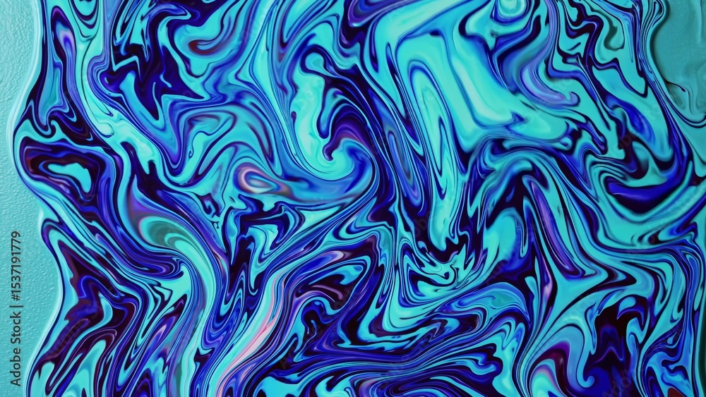 Poster fluid dynamics and swirling colors combine in a mesmerizing abstract art piece, creating a vibrant a