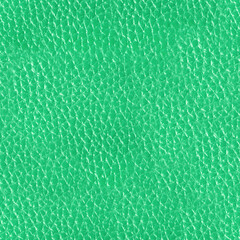 Seamless 4k photo texture material of mint green colored soft leather surface.
