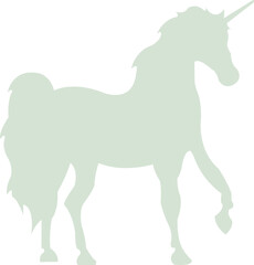 Unicorn clip art design on plain white transparent isolated background for card, shirt, hoodie, sweatshirt, apparel, card, tag, mug, icon, poster or badge