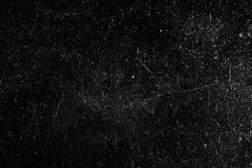 Black background scratches and noise, overlay full screen scuffs on the surface aged abstract backdrop
