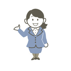 スーツの女性01