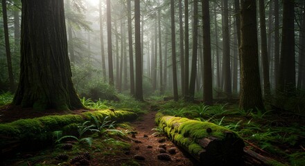 Obraz premium morning in the woods