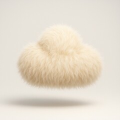 Fluffy cloud art piece