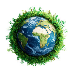 World Environment Day isolated on a white background
