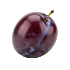 plum on white background